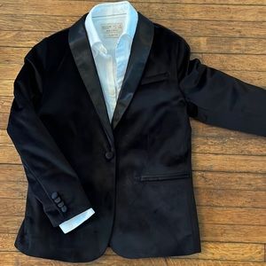 Zara Kids velvet tux jacket